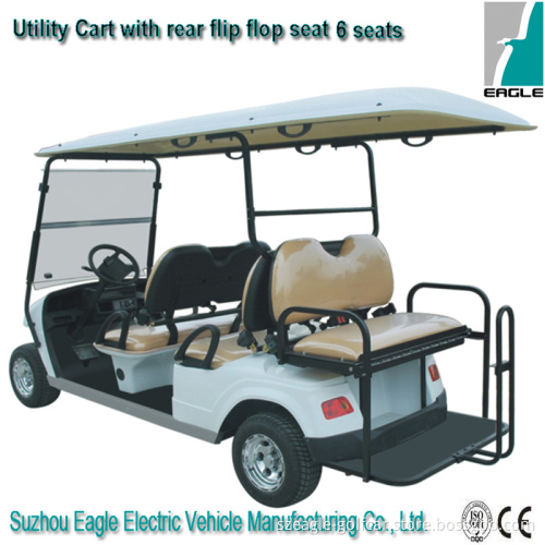 Electric Utility Cars (EG2048KSZ, 6-Person with The Rear Flip-Flop Seat)